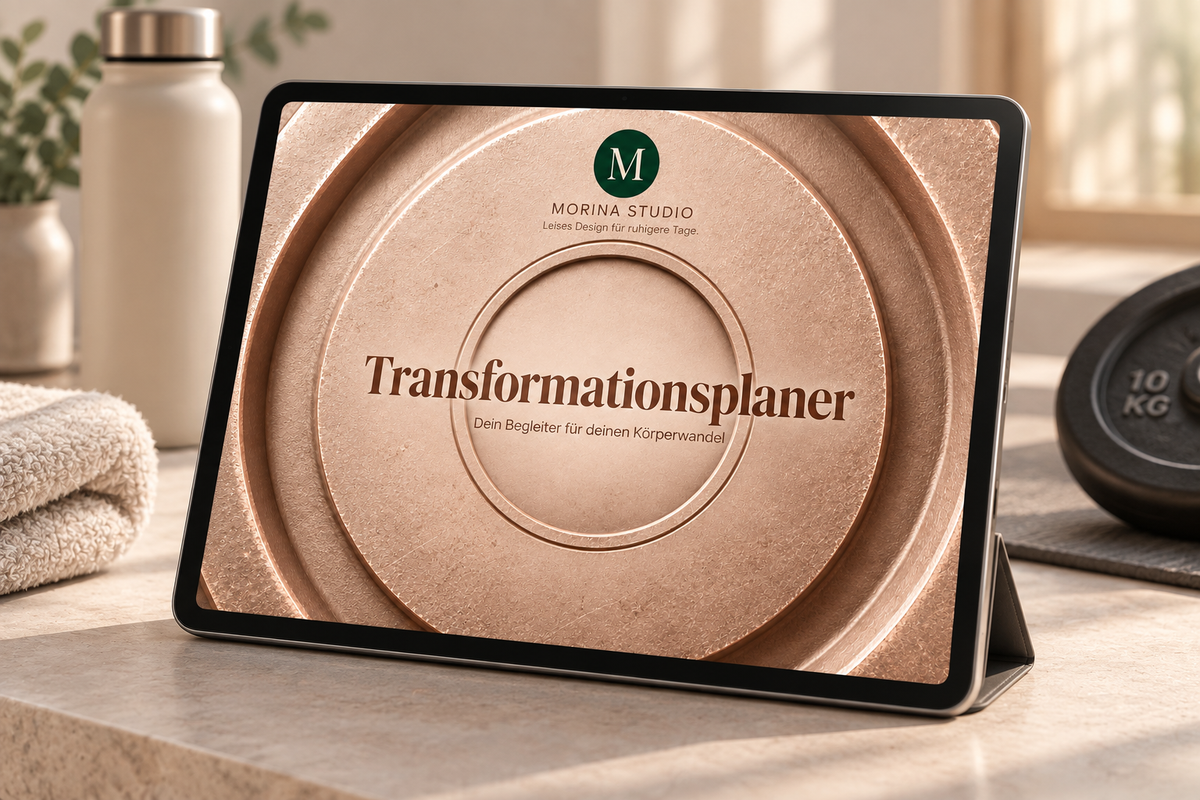Transformationsplaner für Frauen – Digitaler Planer für Training, Ernährung, Zyklus und Fortschritt (iPad und GoodNotes, undatiert, tippbar)