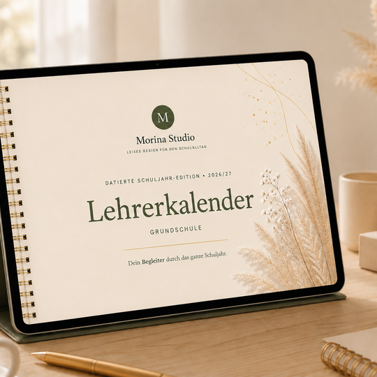 Lehrerkalender Grundschule 2026/27 – Datierte Schuljahr-Edition | GoodNotes & iPad
