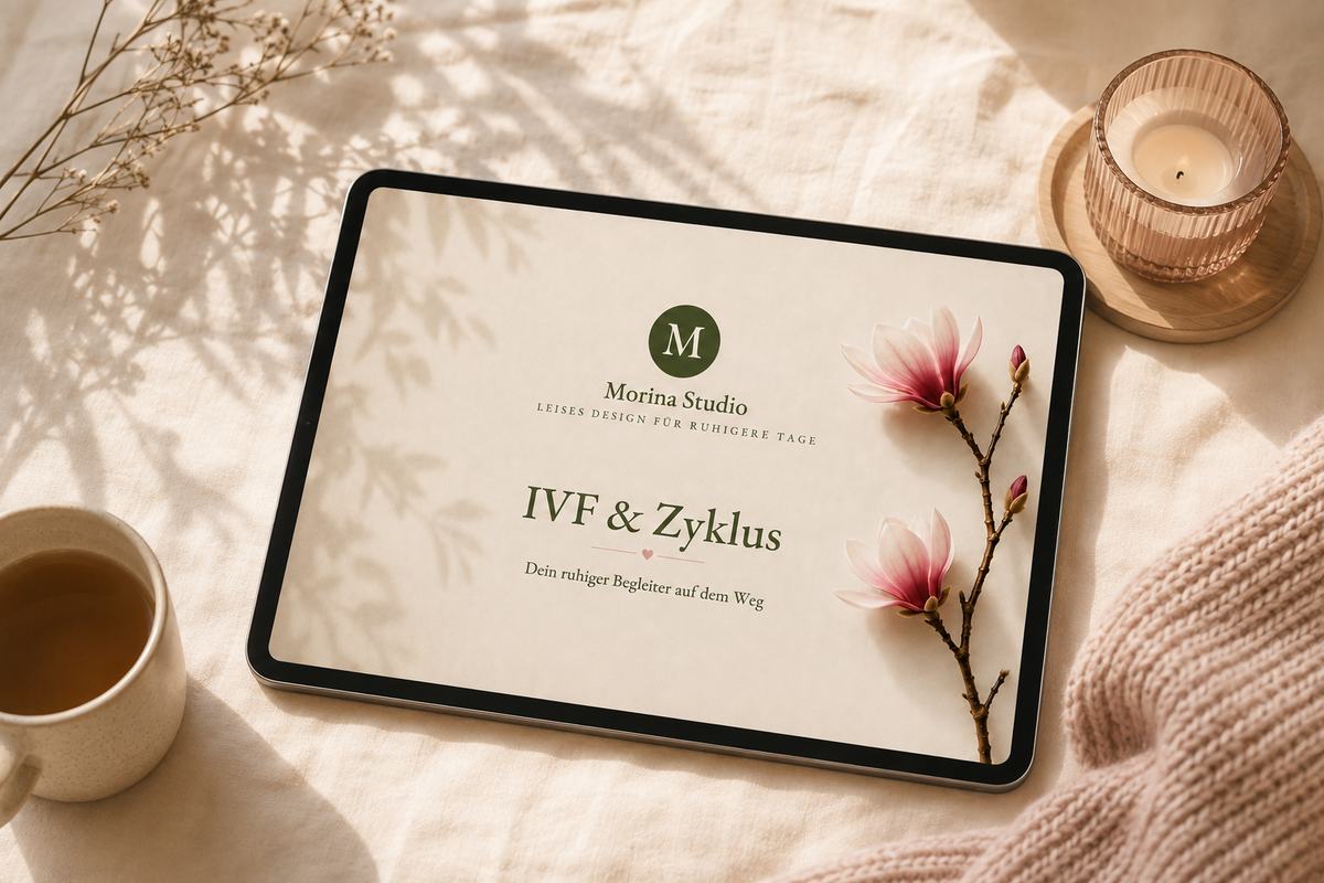 IVF & Zyklus – Cover auf dem iPad, Detailansicht